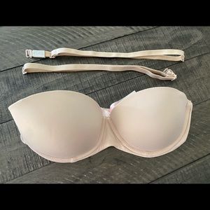 PINK Victoria’s Secret 32C  3 in 1 bra in nude
